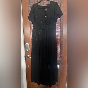 Ever Pretty Black Sparkle Maxi Dress